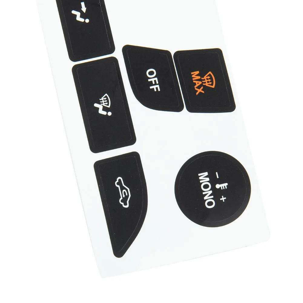 

A/C Button Repair Sticker Replacement Black Control Switch Decorative For Vehicle For Ford Focus 1999-2005 New