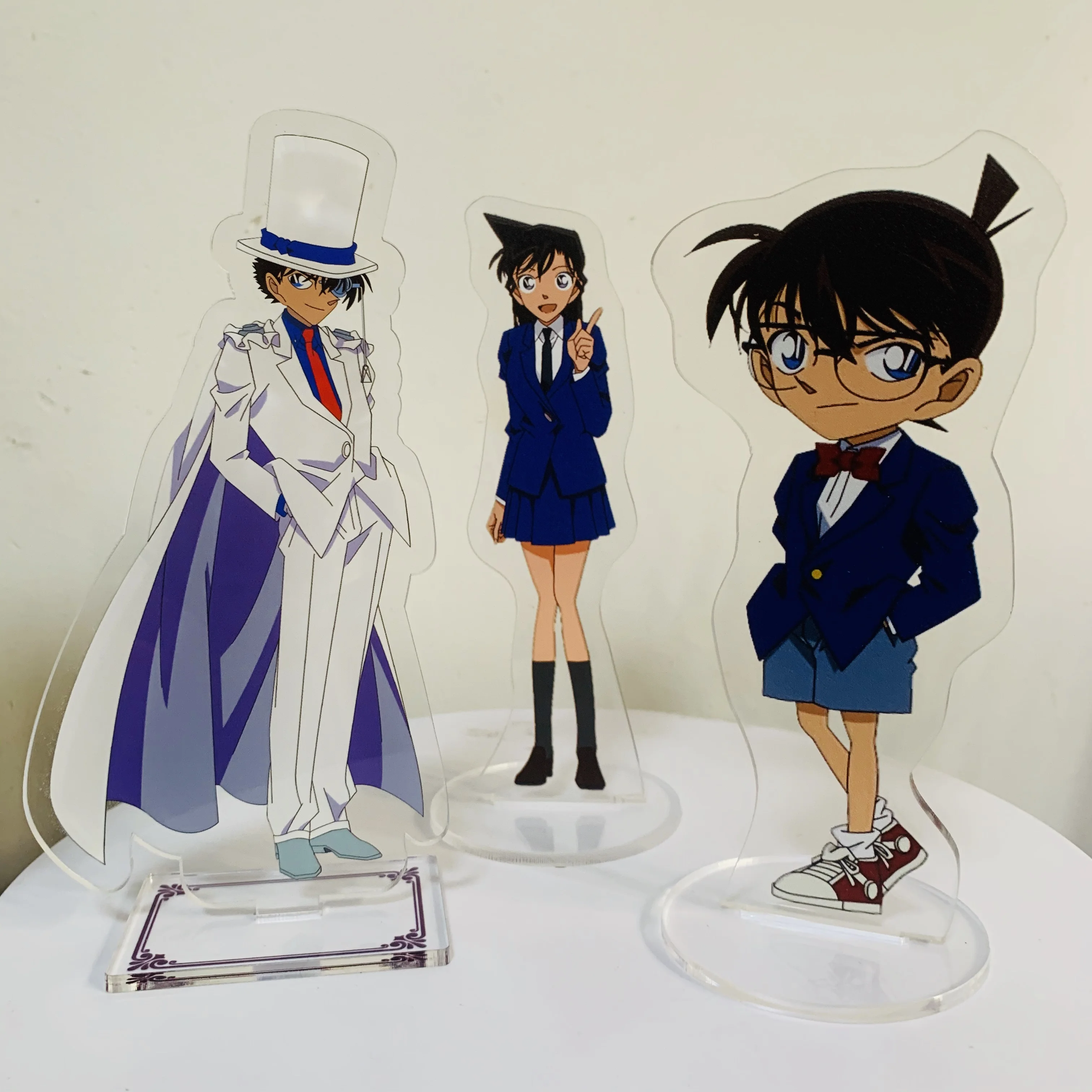 

Detective Conan Anime Figure Jimmy Kudo Acrylic Stands Kaitou Kiddo Character Model Plate Desk Decor Standing Sign Toy Fans Gift