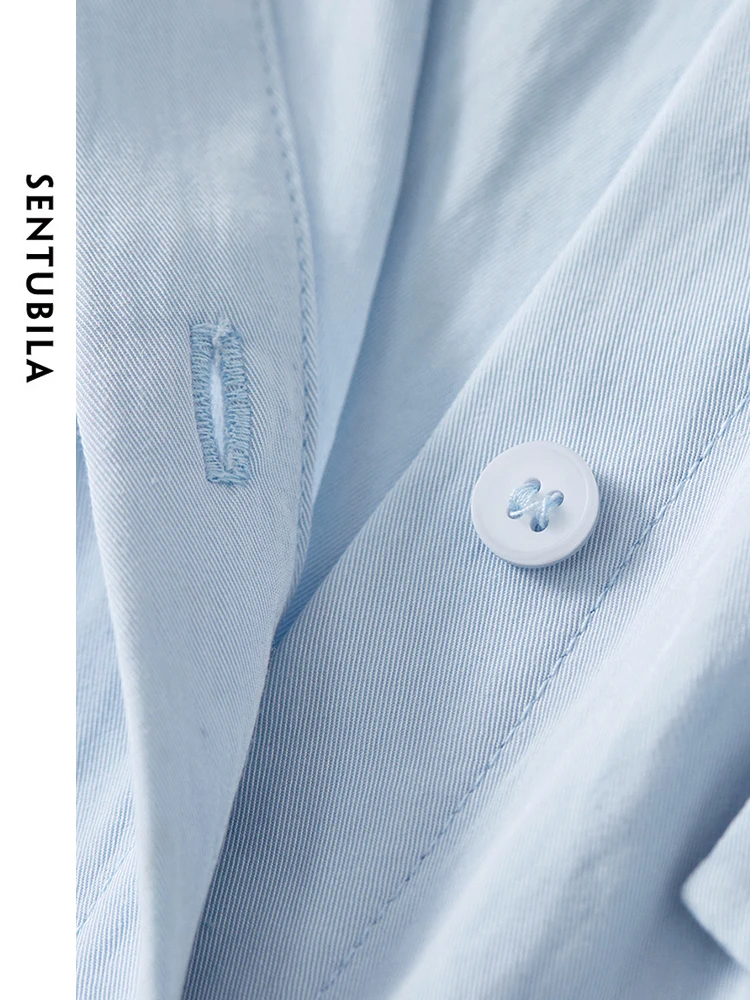 Женское прямое платье-рубашка SENTUBILA