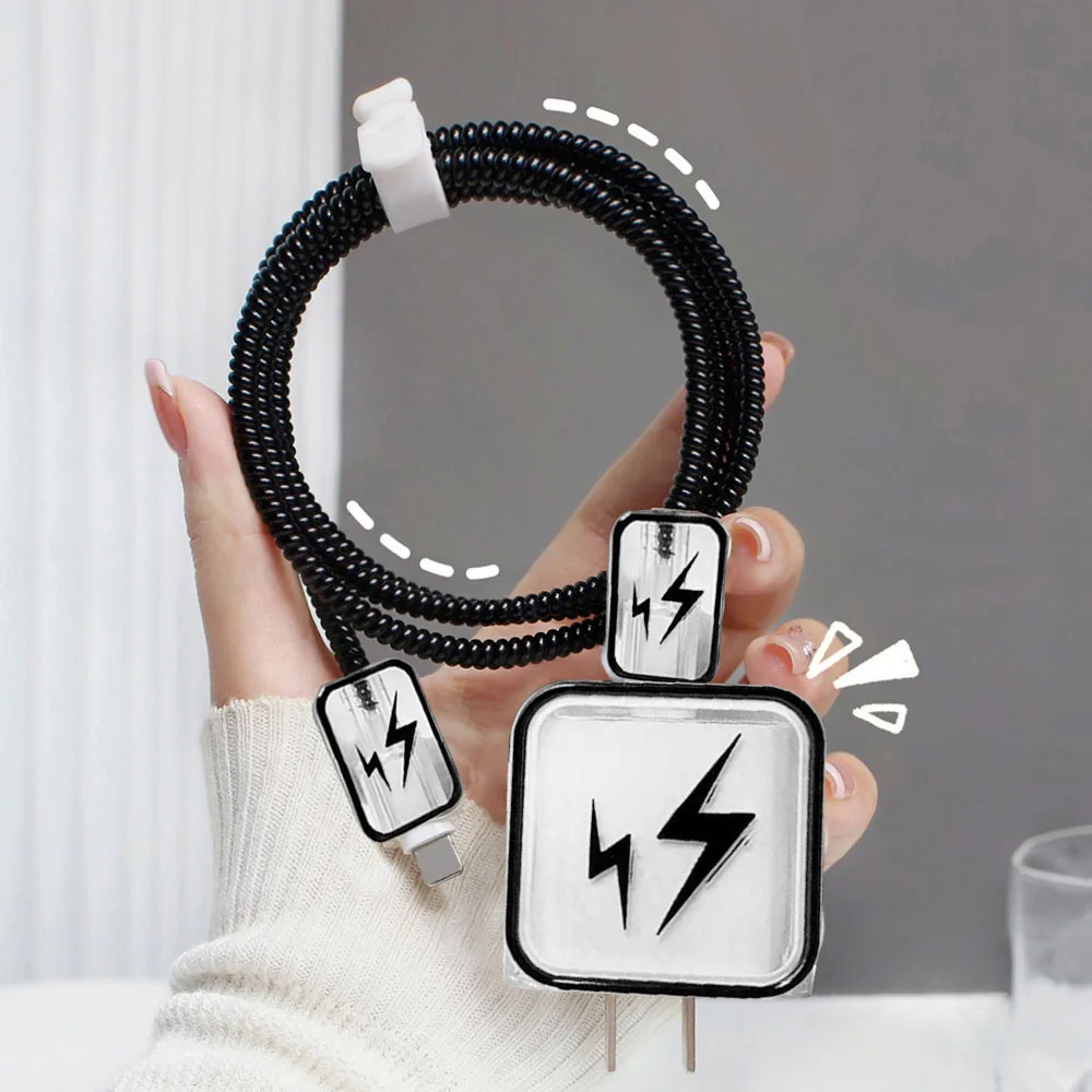 Набор прозрачных протекторов для зарядного устройства с разъемом Lightning 18/20 Вт