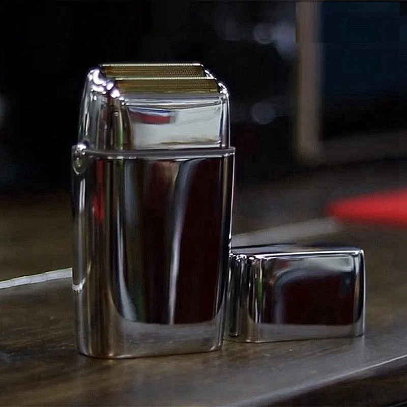 Перезаряжаемая металлическая Бритва для парикмахера бороды мужчин