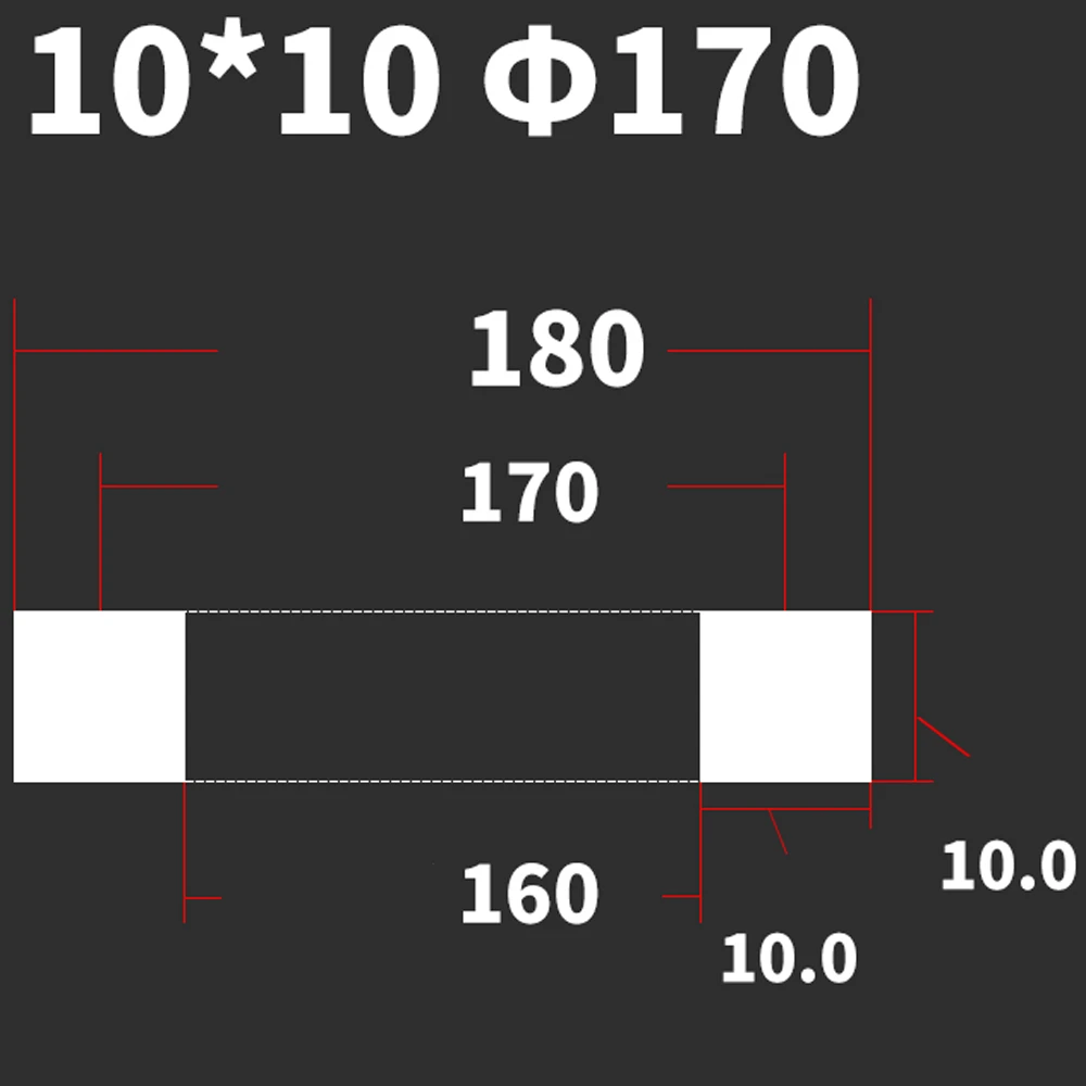 

170-1220 мм VMQ силиконовая резиновая 10 мм квадратная уплотнительная прокладка для резервуара под давлением круглых люков