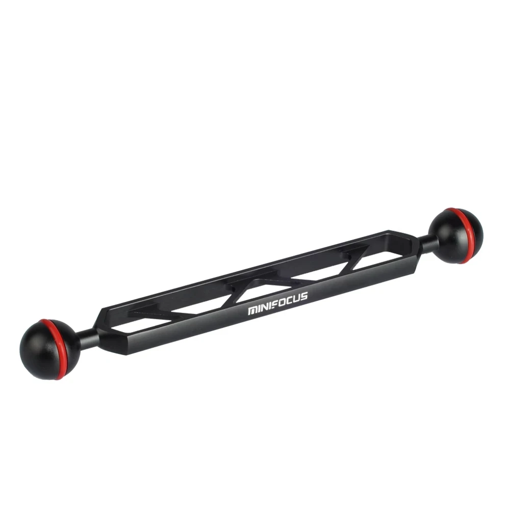 

Aluminum 8"/20.5cm Double 1" Ball Arm Extension for Diving Connecting Strobe/Video Light Torch Flashlight to Underwater
