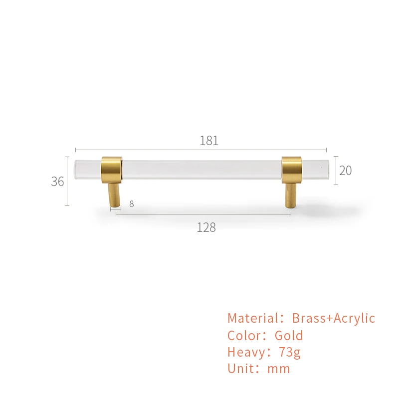 

Сантая Ручки для мебели из хрустального стекла