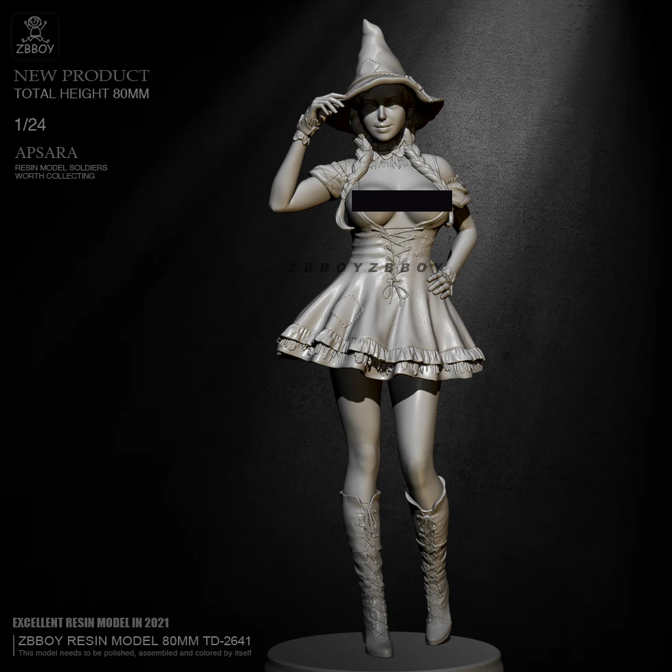 Модель из смолы H75mm 1/24, наборы красивых бесцветных и самособранных фотографий