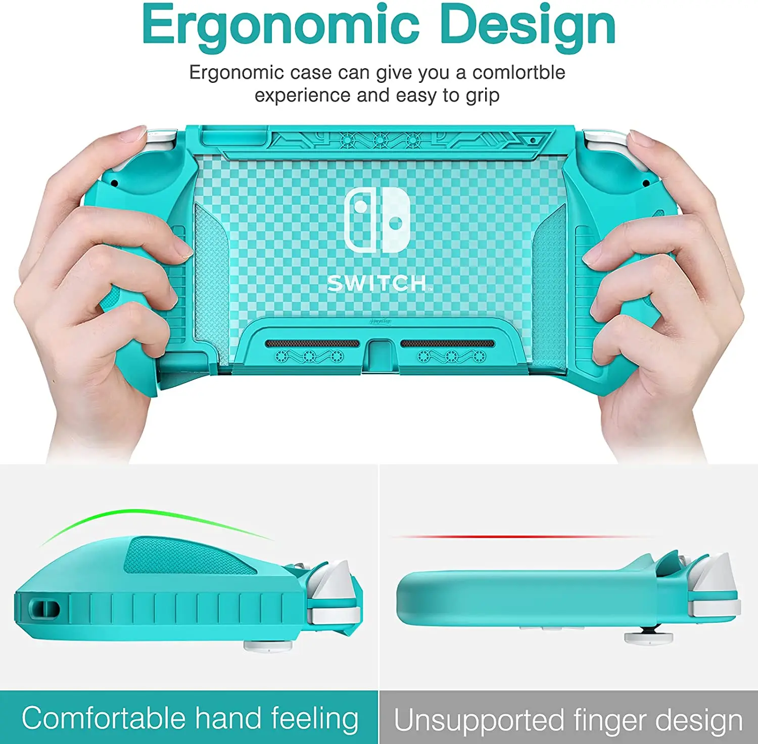 Чехол HEYSTOP для Nintendo Switch Lite чехол из ТПУ с защитой от царапин и пыли закаленным