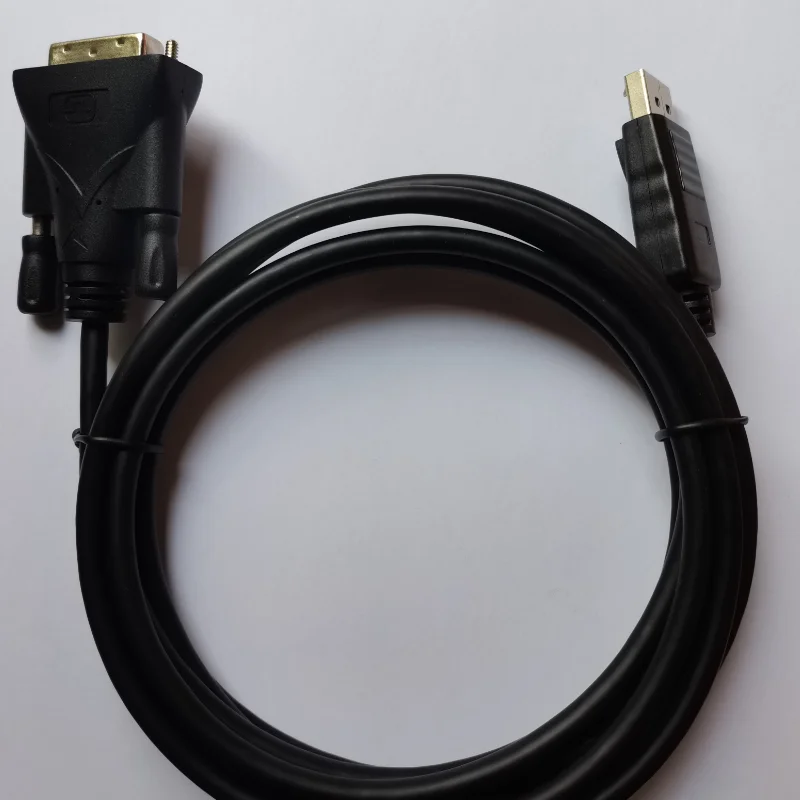 Фото Активный кабель DisplayPort-DVI 4K@30 Гц Кабель монитора DP-DVI-D Адаптер преобразователя DisplayPort вход-DVI для NVIDIA №2