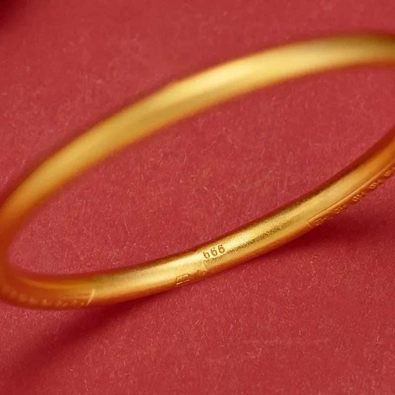 9999 натуральное золото 24 К чистый золотой браслет Baifu старинное наследие закрытый