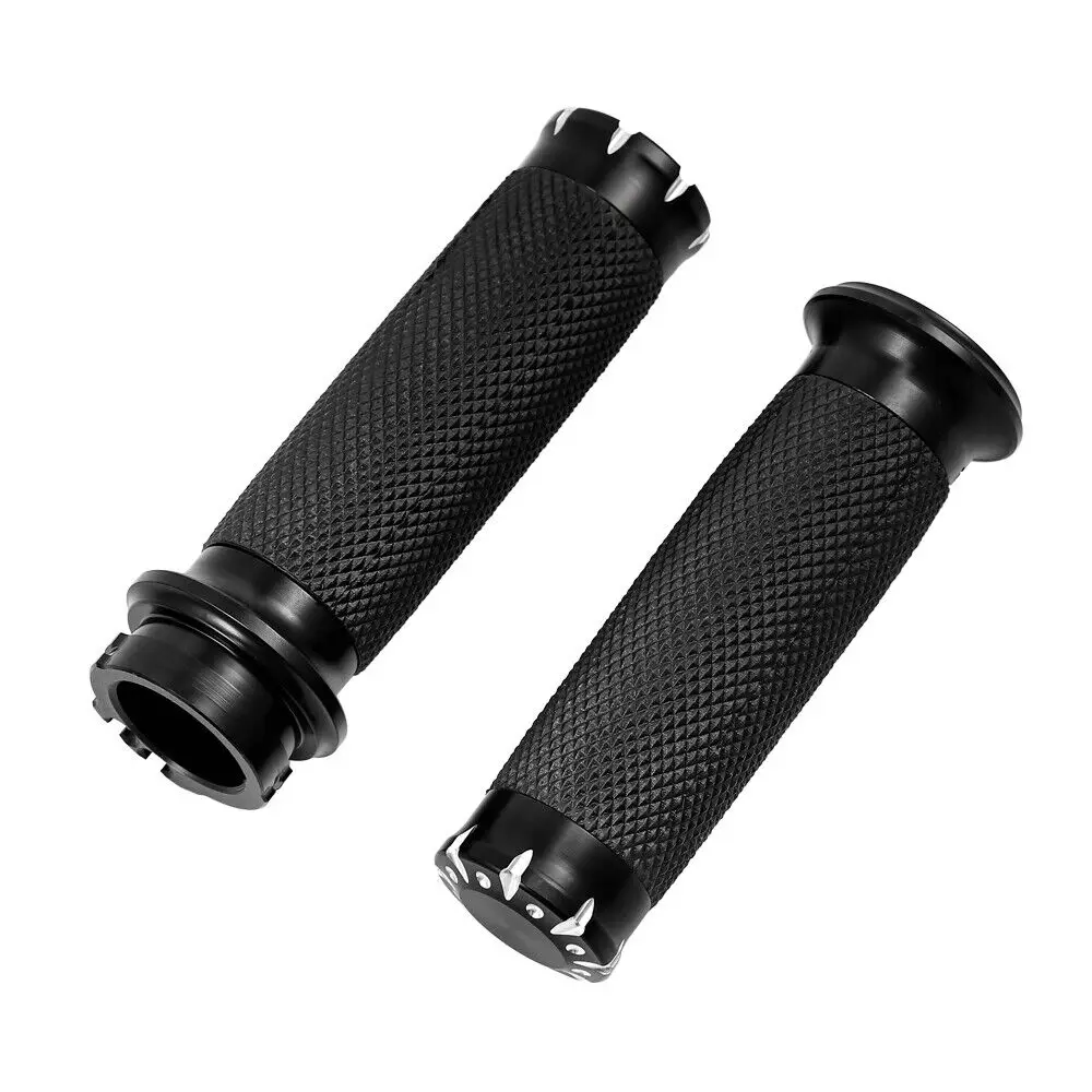 

Mootrcycle CNC 1'' Handlebar Countrol Hand Grips For Harley Softail FLS FLST 1996-2015 Dyna Touring