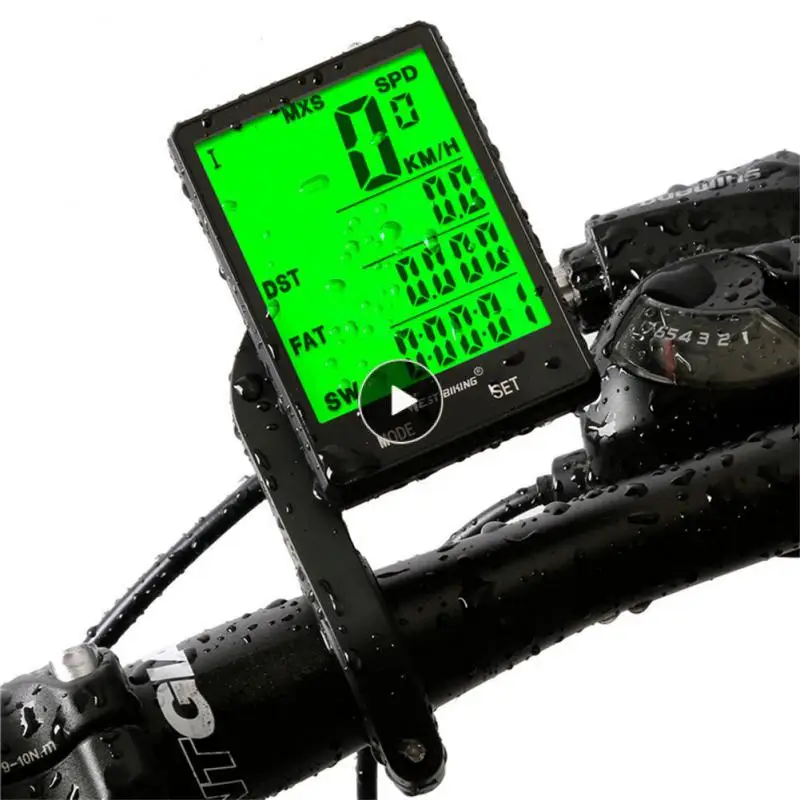 

West Biking Luminous Wireless Code Meter Stylish Bike Ride Speedometer Odometer Waterproof Mountain Road Bicycle Code Meter
