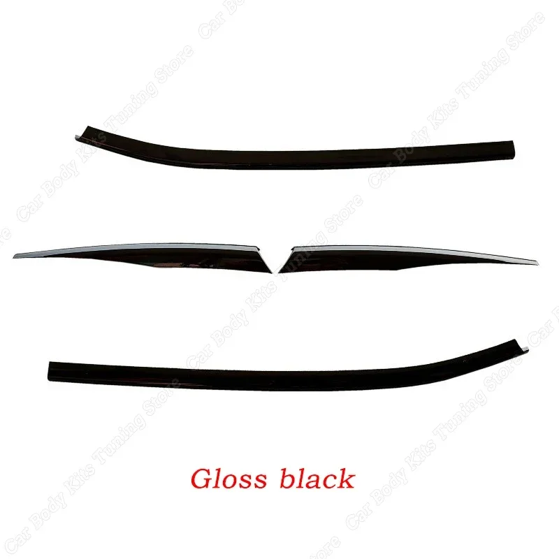 

Для VW Tiguan MK2 Rline 2017 2018 2019 2020 2021, глянцевый черный передний бампер, сетка, центральная решетка, молдинг, полоса, автомобильные аксессуары