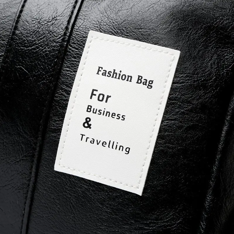 Gym Bag Leather Women Fitness Shoe Compartment Men Duffle Shoulder Bags Waterproof Travel Training Large Sport Handbag