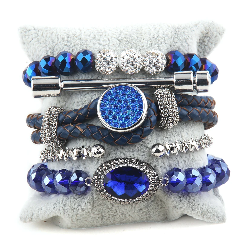 RH Fashion Designer Chunk Bracelet Sets 5pc Stack Bracelets Bangle Set For Women Jewelry Gift