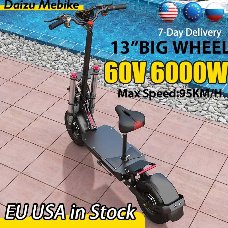 Электрический скутер 60 В 6000 Вт 100 км/ч