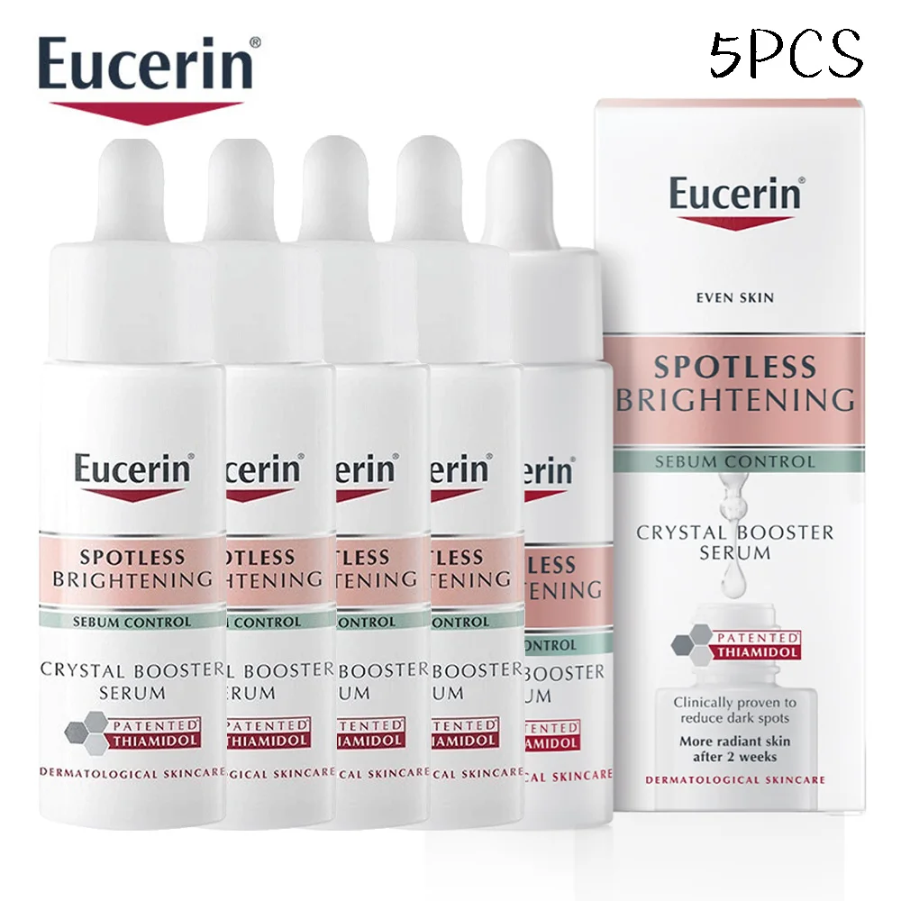 

5PCS Original Eucerin Spotless Brightening Crystal Booster Serum 30ml Fade Black Spots Gentle Non-greasy Whitening Nourishing
