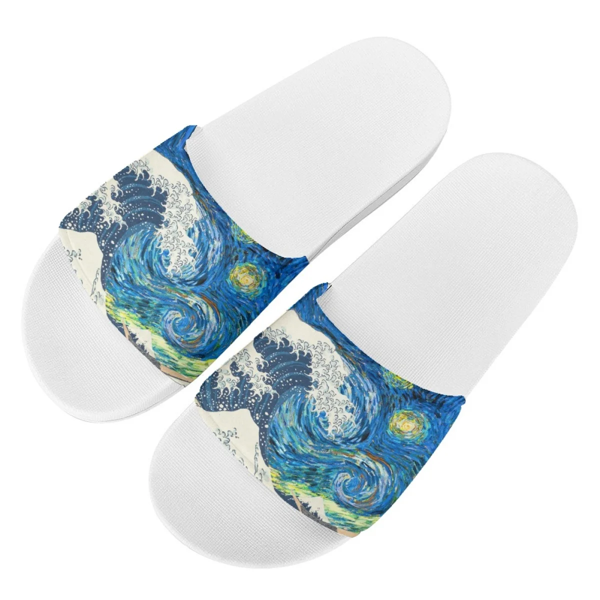 2023 Summer The Great Wave off Kanagawa Flip-flops Shower Casual Slippers for Women Designer Wear-Resistant Round Toe  Sandals