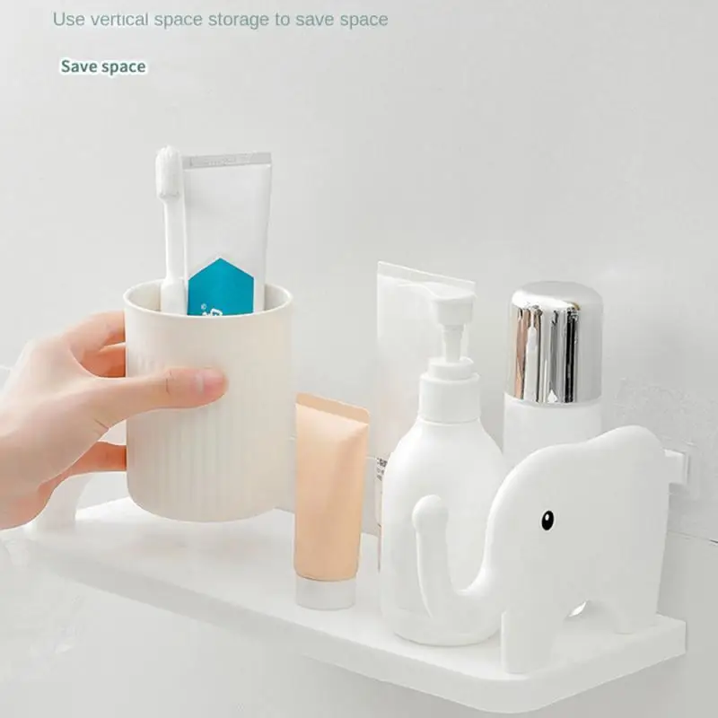 

Добавляет цвета в жизнь. Полка для хранения для учебы, не падает, полка для хранения в ванной комнате, используйте вертикальное пространство для хранения, чтобы сэкономить место