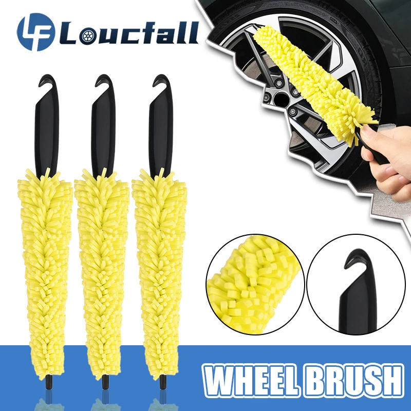 

1PC Car Wheel Wash Brush EVA Sponge Vehicle Cleaning Brush 28cm Long Handle Wheel Tire Rims Washing Brushes Car Cleaning Tools