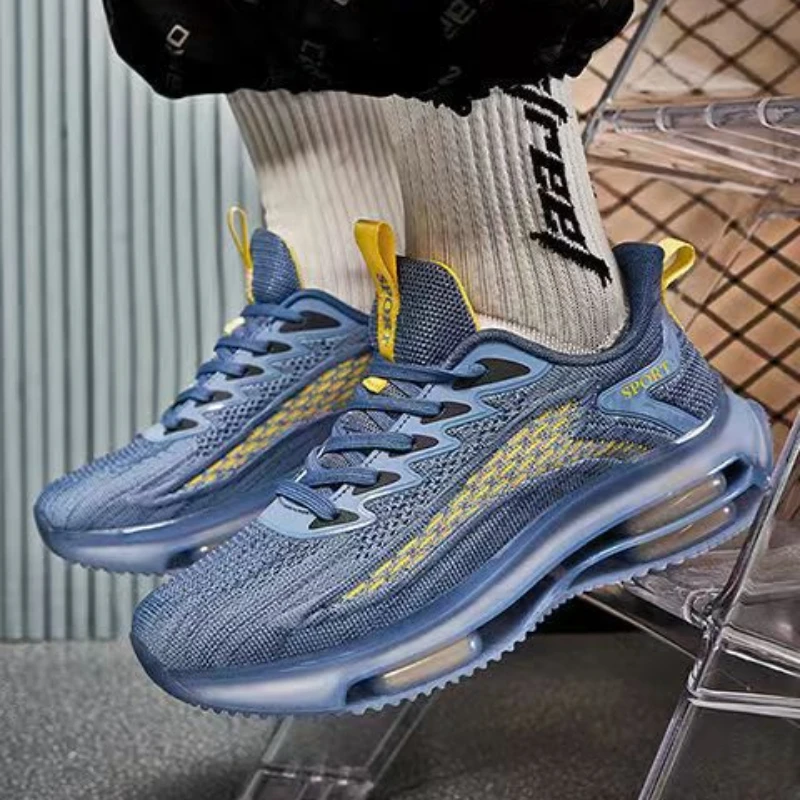 

Men's shoes 2023 hot selling air cushion running shoes trendy anti-slip shock-absorbing casual sports shoes spring trendy shoes