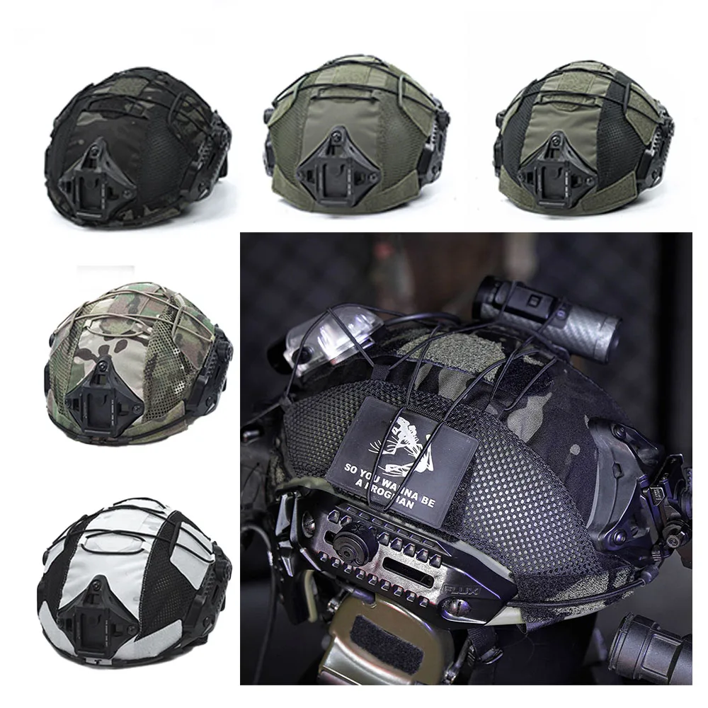 Tactical Original MTEK Elastic Material Skin Protective Helmet Cover Camouflage Cloth for FMA TMC MTEK Tactical Helmet