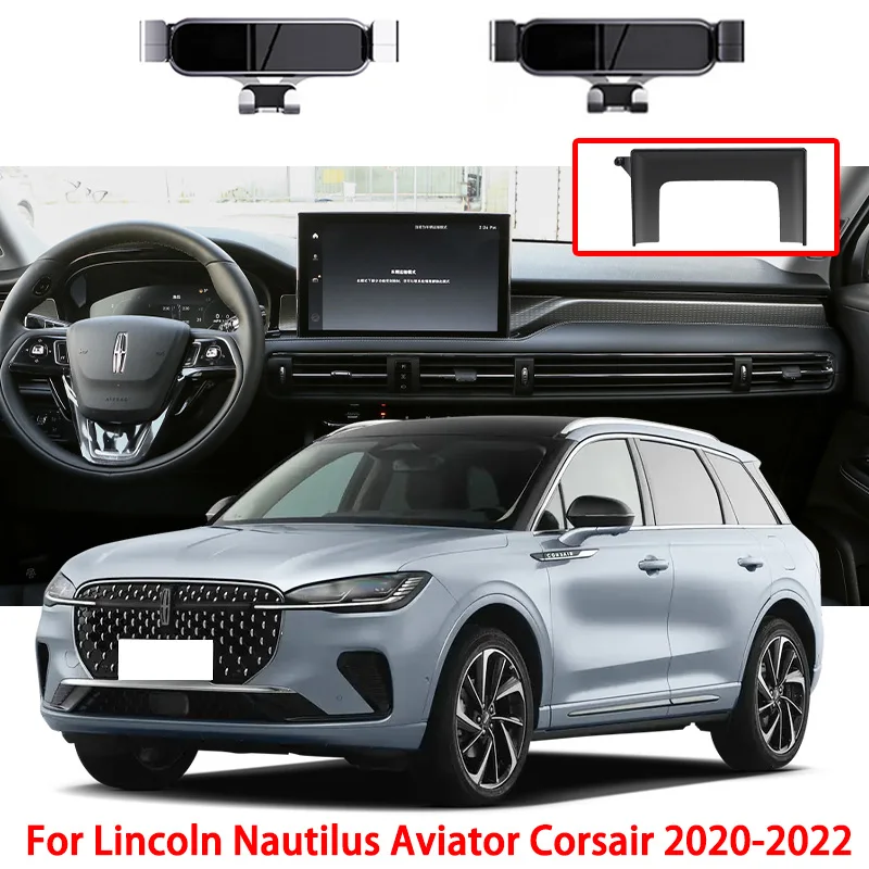 

Автомобильный держатель для телефона Lincoln Nautilus Aviator Corsair 2020-2022, 12,8 дюйма, держатель телефона GPS, стабильная подставка, автомобильные аксессуары