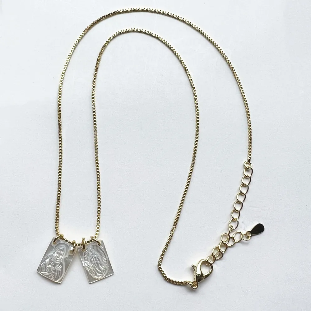 Продвижение! Ожерелье с натуральным жемчугом Материнского Чертога Иисуса в форме Сердца, размеры 8х11 мм и 12х16 мм.