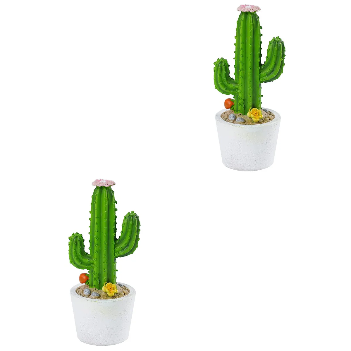 

Fake Bonsaiartificial Cactustable Faux Potted Green Statuepot Decortree Flower Ornament Realistic Decors Household Ornaments