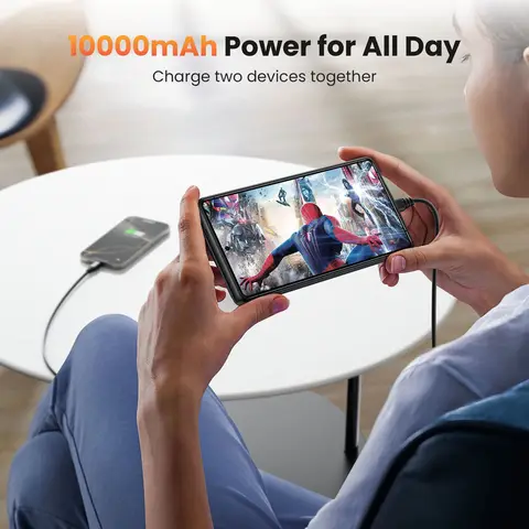 Чехол-зарядное устройство 10000 мАч для Samsung Galaxy S25 S24 S23 S22 Ultra Plus Power Bank, чехол с задним зажимом, чехол Powerbank Station