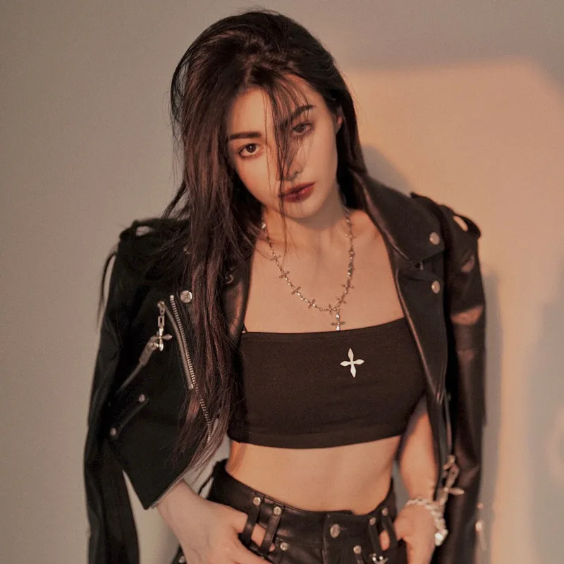 za fashion genuine leather sheepskin 2022 Spring Autumn Motorcycle Jacket Short Leather Suit Collar Jacket Slim Star same Casual