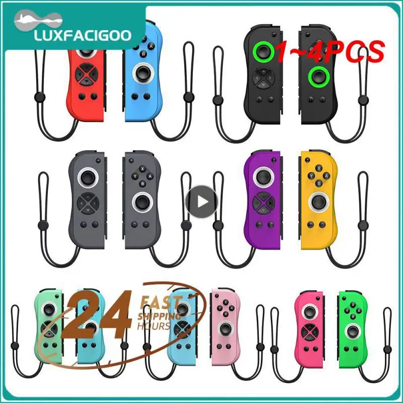 

1~4PCS Joy Pad Switch Controller Joystick Gamepad 6 Axis Gyro Wireless Switch Control With Wake Up Function Switch Controllers