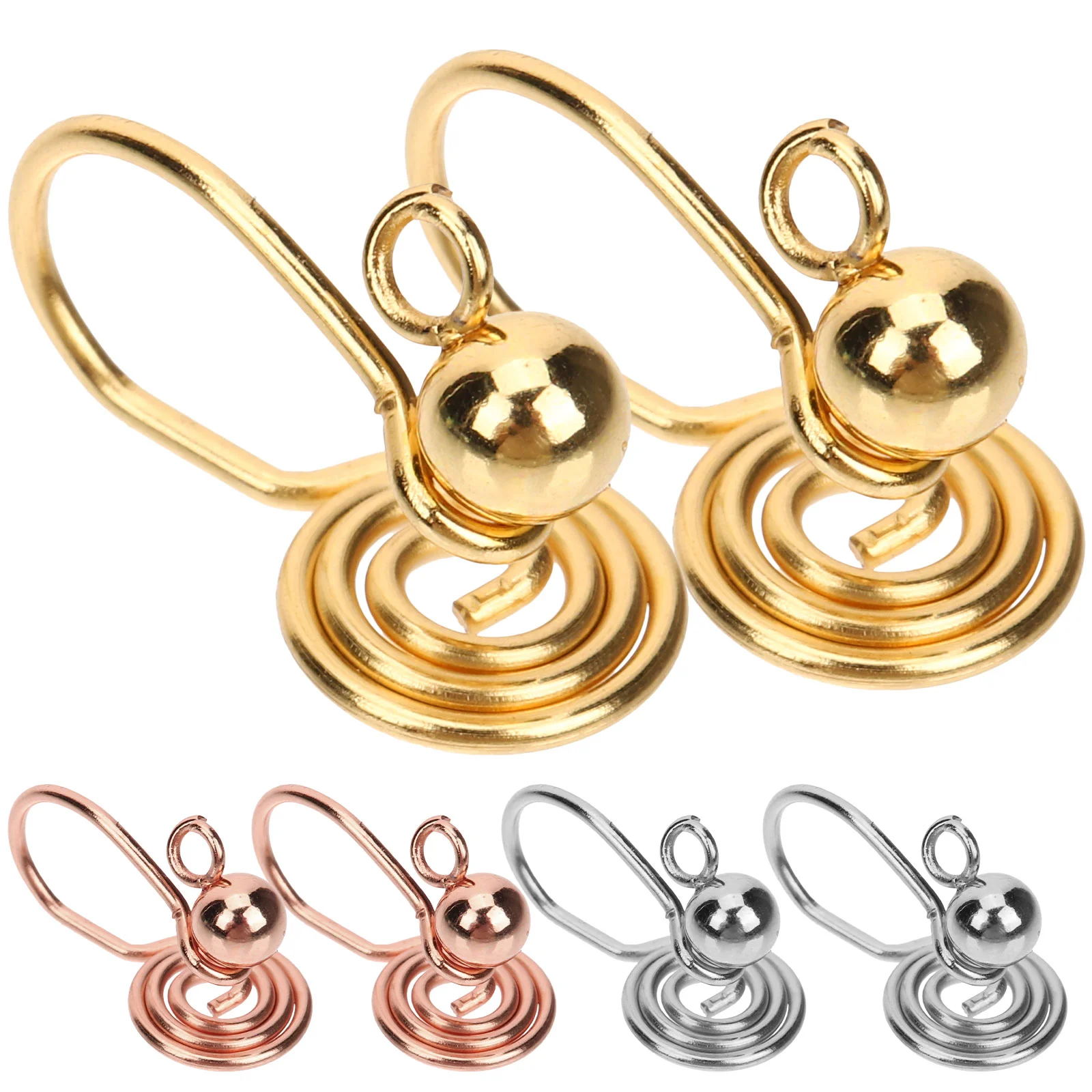 6 шт. серьги Keloid повседневная одежда регулируемые манжеты из нержавеющей стали