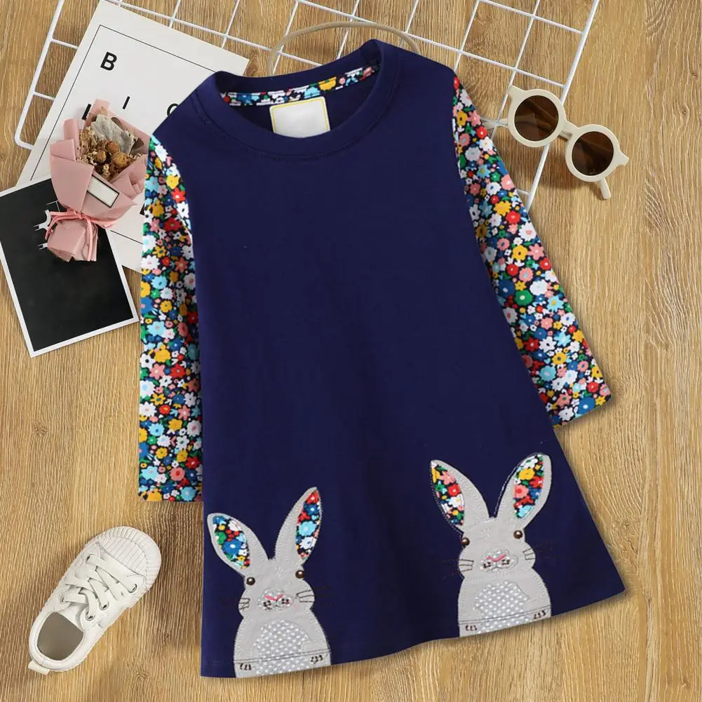 

Милое вязаное платье, красивый супер мягкий выцветающий костюм пасхального кролика с длинным рукавом, платье для осеннего платья, костюм, п...