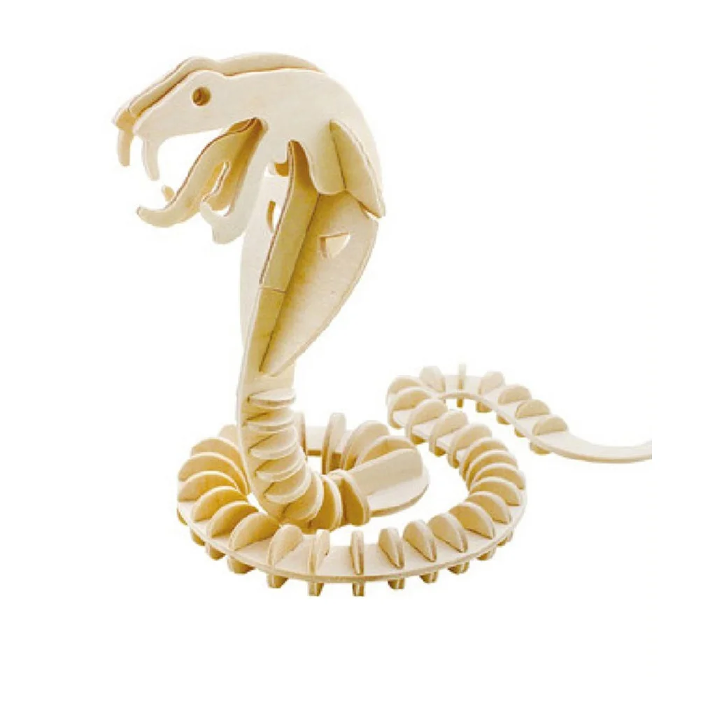 

3D Puzzles Simulation Snake Model Assembly DIY Crafts Gifts for Kids and Adults