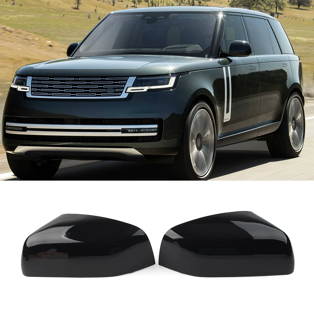 

1Pair Car Mirror Cover Housing Cap For Land Rover LR2 LR4 Range Rover Freelander 2 2010 2011 2012 2013 2014 2015 2016