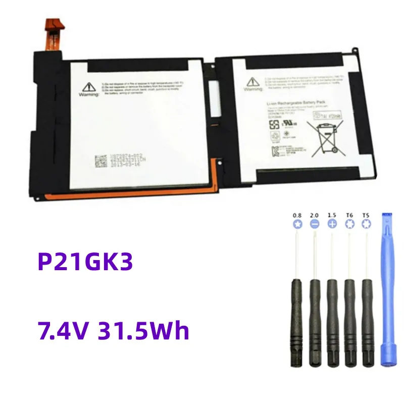 Nova Bateria do Portátil P21gk3 para Samsung Sdi Microsoft Surface rt 1516 Tablet pc 21cp4 106 96 7.4v 31.5wh 4120mah