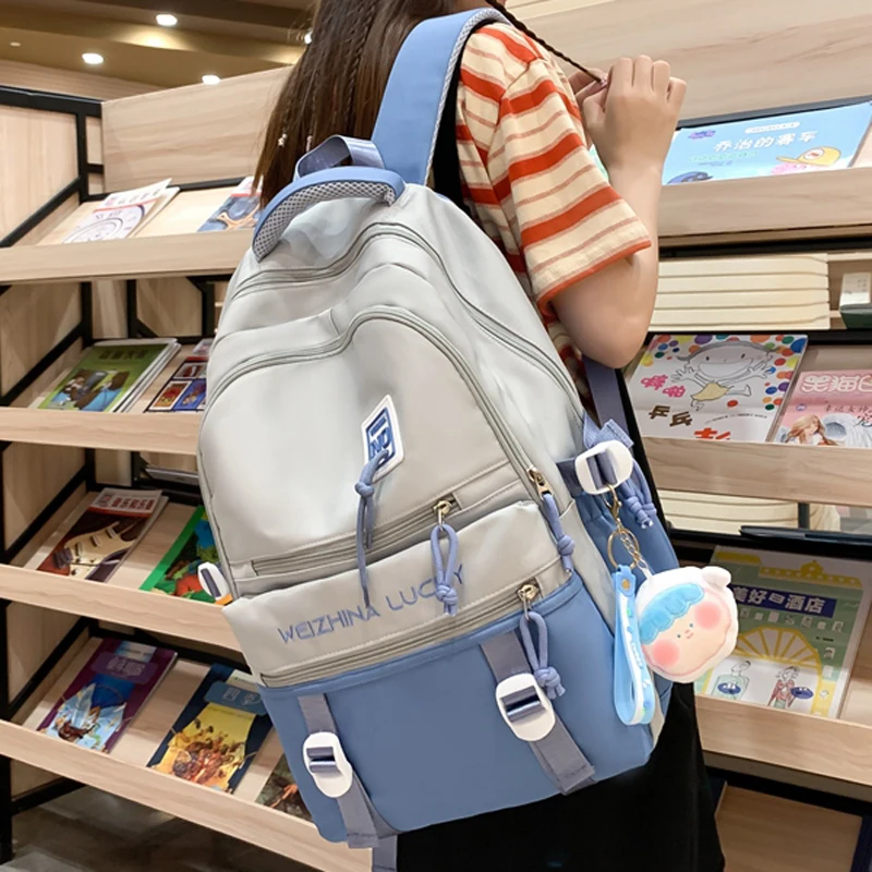 

Новинка 2023, цветной женский рюкзак в стиле пэчворк, школьный рюкзак для книг для девочек и мальчиков, повседневный рюкзак высокого качества