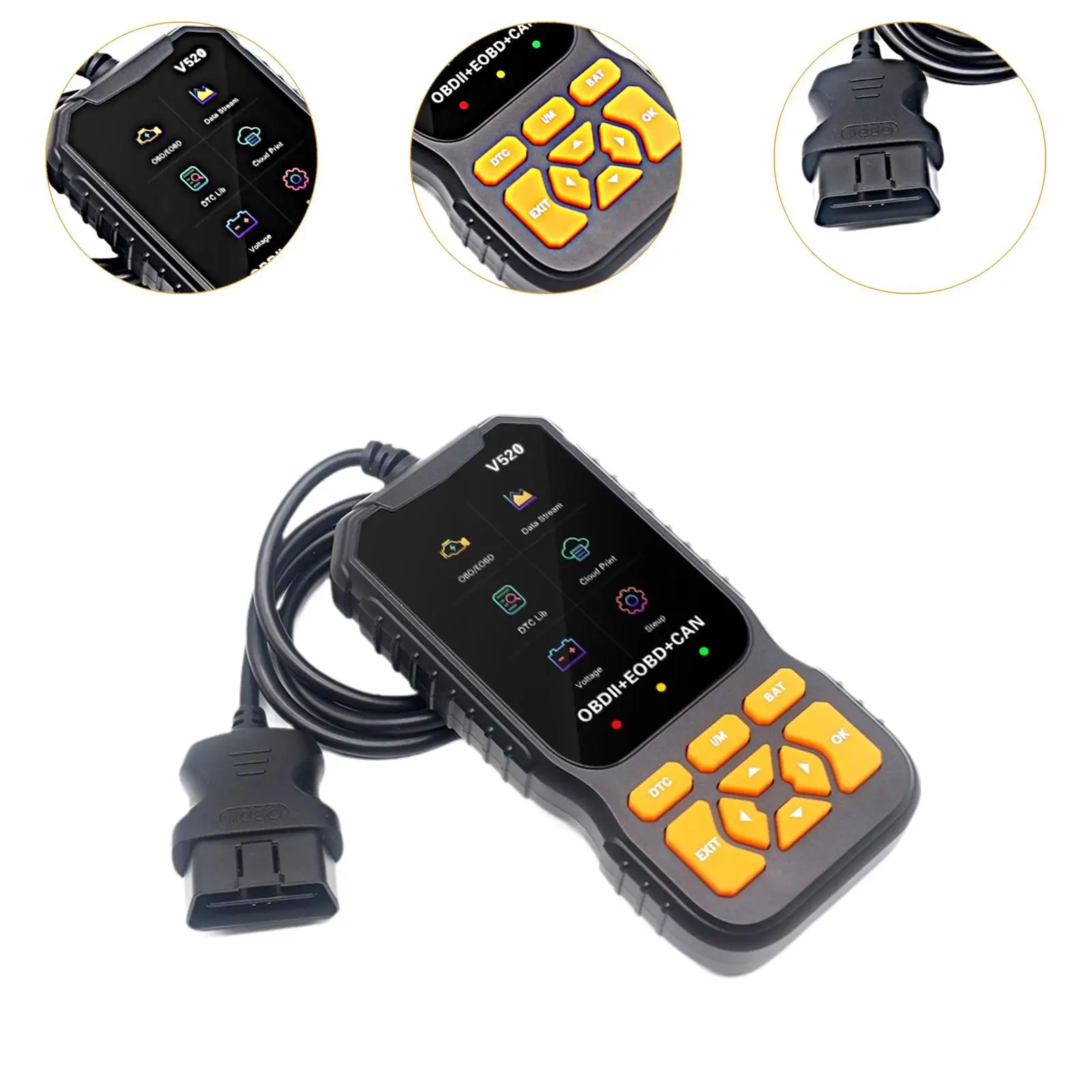 Сканер OBD2 Портативный высокопроизводительный считыватель кодов неисправностей