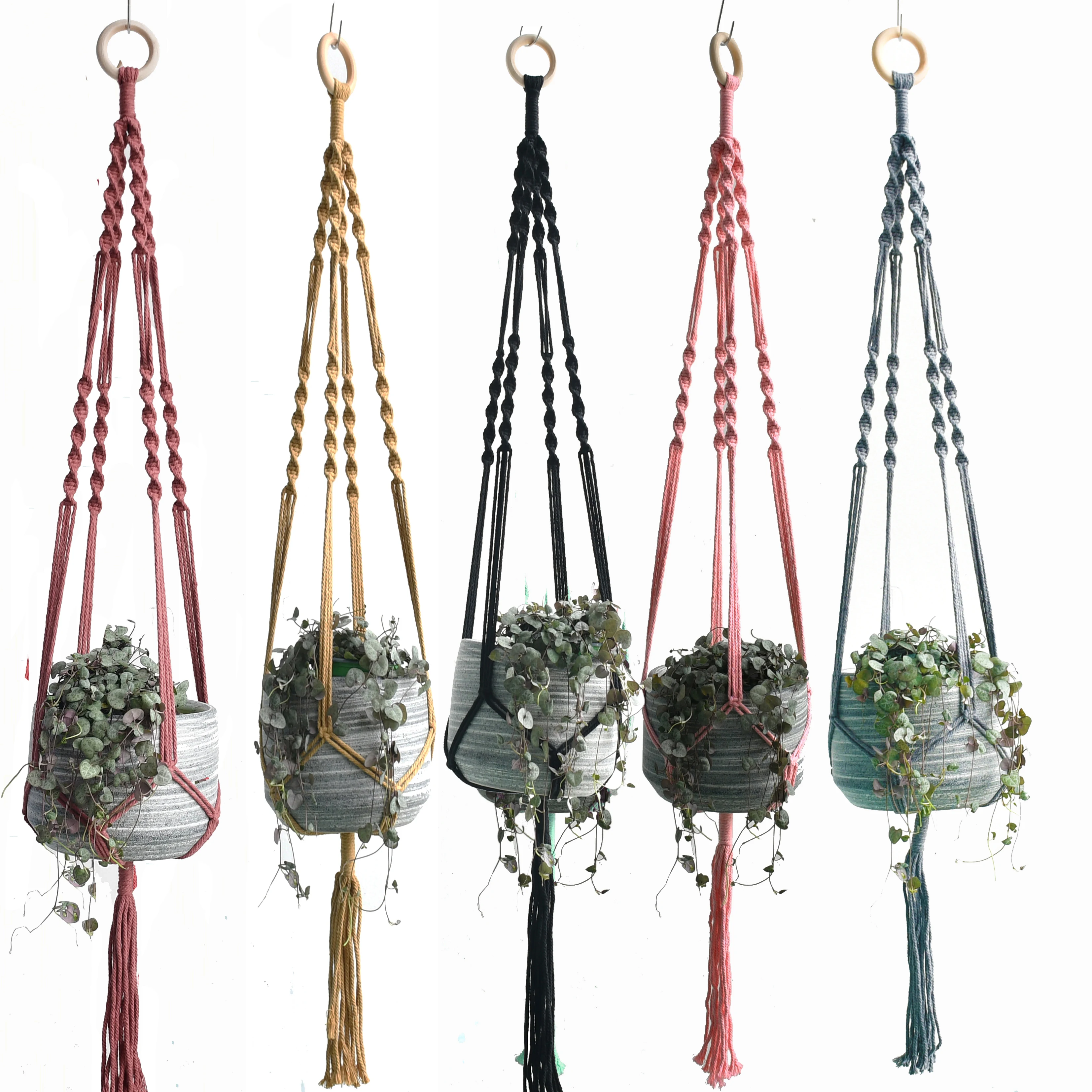 

New arrival macrame plant holder pot hanger flower hanging for indoor