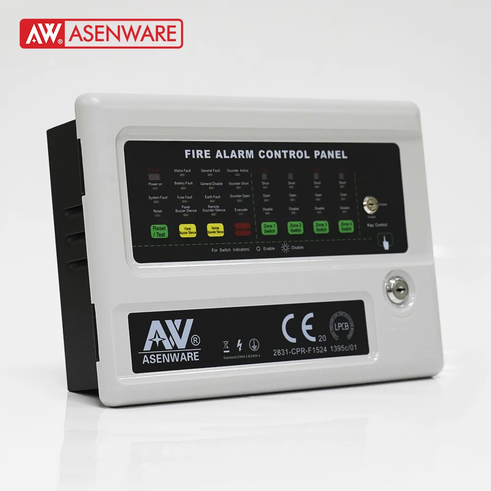 

LPCB Listed Conventional Fire Control Panel Fire Security System New Color Grey