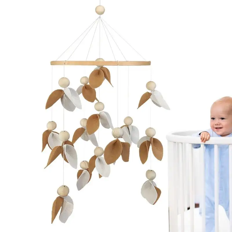 

Nursery Mobiles Lovely Baby Crib Mobile Nursery Crib Toys Rustic Forest Tree Leaf Decor No Holder Soft Hanging For Boys Girls
