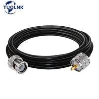bnc to uhf jumper cable rg58 bnc male plug to pl259 so239 male extension cable low loss to bnc pigtail coaxial cable 30cm 5m