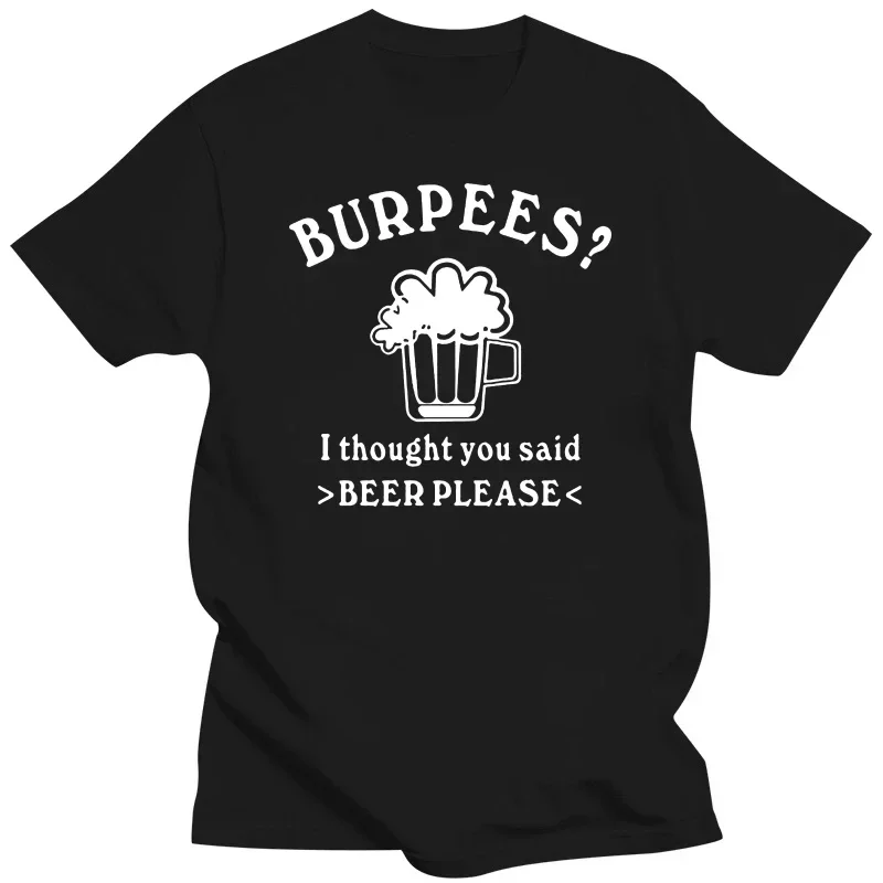 Фото Футболка мужская с коротким рукавом и надписью «Burpees» №1