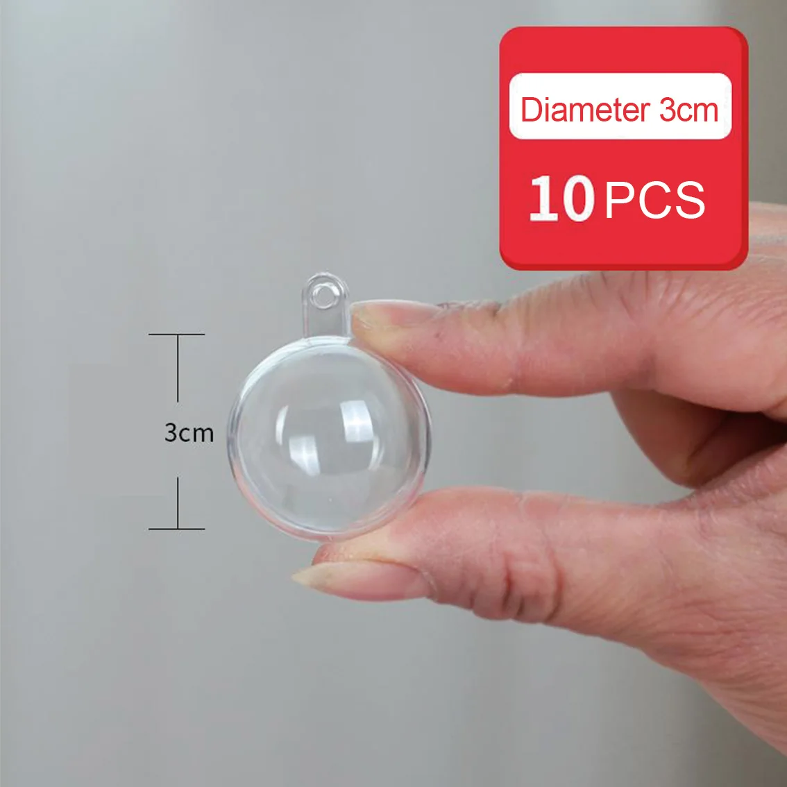 

Прозрачные пластиковые шары для украшений