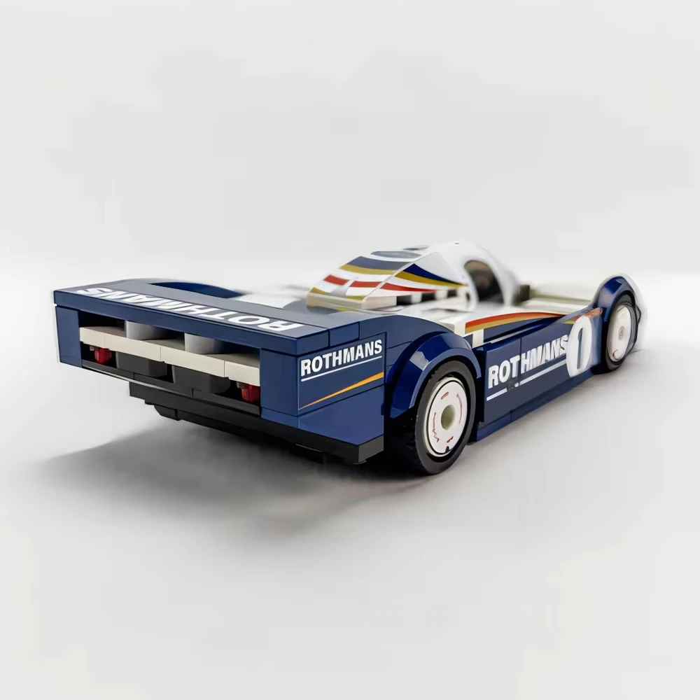 Фото НОВЫЙ MOC-114466 Скорость ​ ​ Модель гоночного автомобиля 956 1982 Le Mans, строительный блок, городской модульный автомобиль в сборе, сделай сам, детская игрушка, подарок для мальчика №2