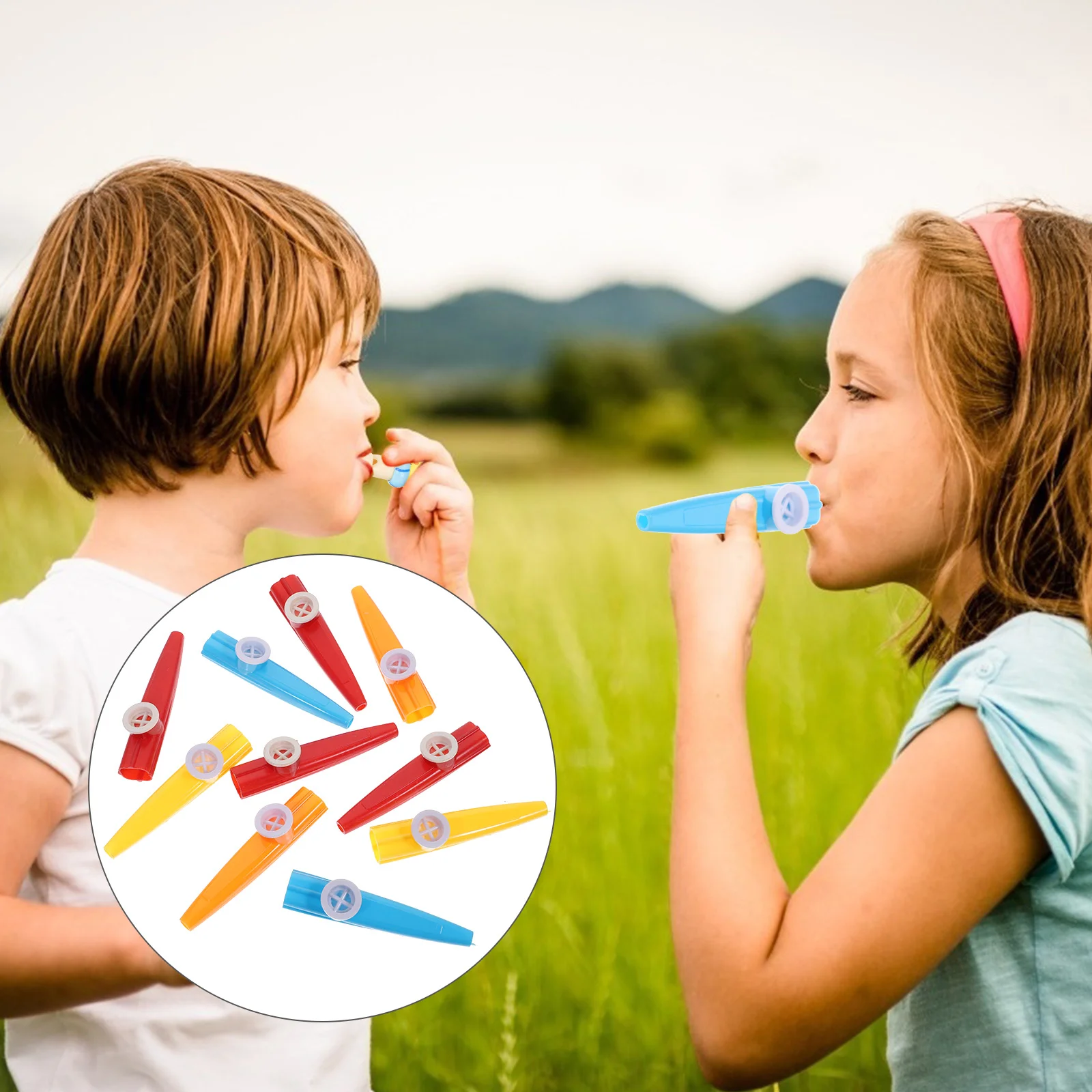 10 шт. ударный инструмент игрушка Kazoo игрушки гитара партнеры Kazoos пластиковый