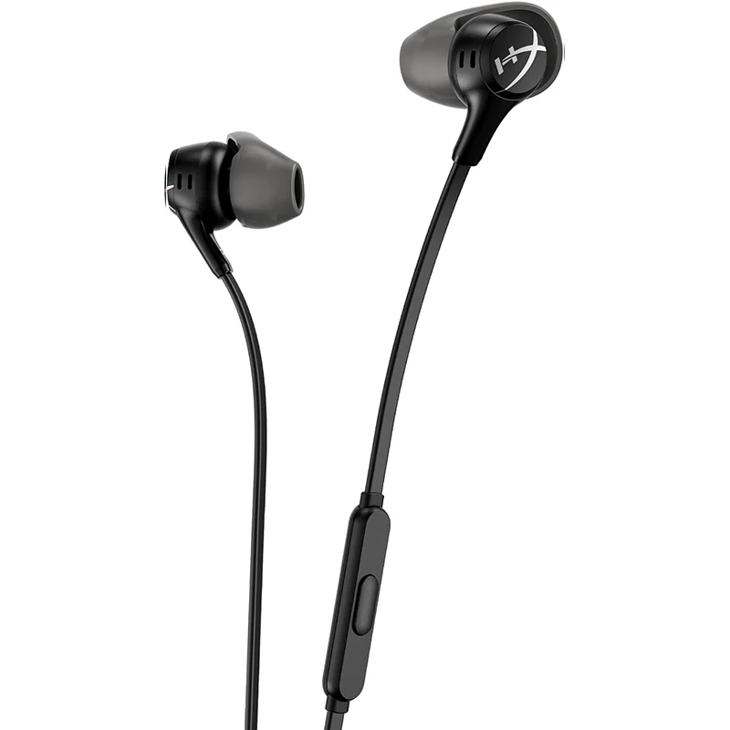 Фото Оригинальные проводные игровые наушники HyperX Cloud Earbuds II с микрофоном 3,5 мм и многофункциональной кнопкой для ПК, мобильных устройств и Nintendo Switch №3
