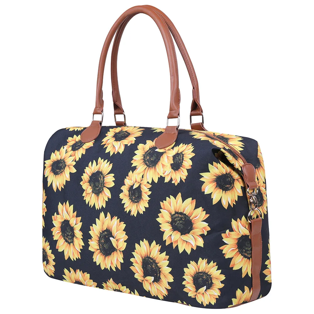 Shoulder Travel Bag For Women Patchwork Flower Color Men's Travel Luggage Large Capacity Ladies Fashion Shoulder Bag