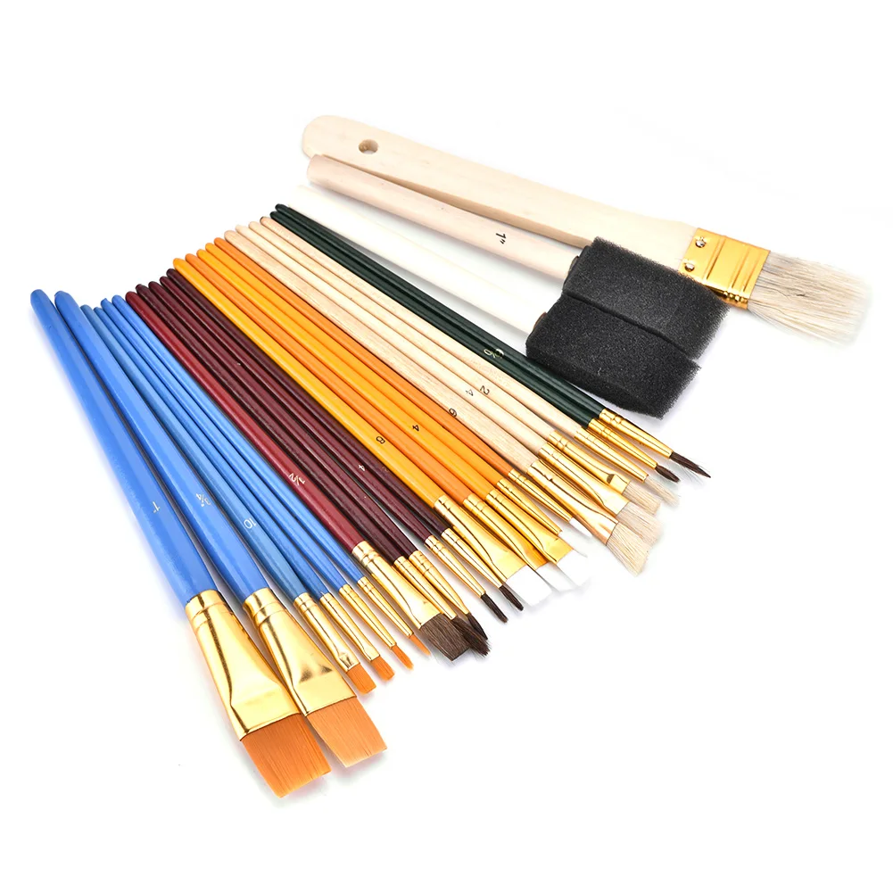 

25Pcs Functional Aluminium Alloy Tube Drawing Brush Art Painting Set Tool