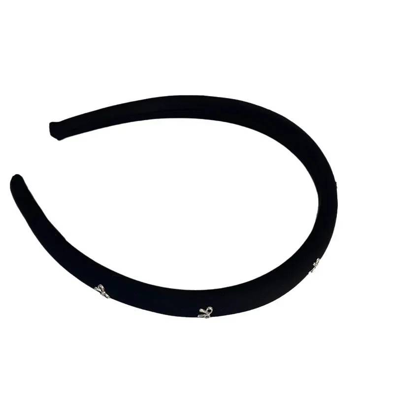 Korea New Girl Bow Headband Fashion Small Fragrance Style Ladies Versatile Sense of Luxury Cute Outing Headwear