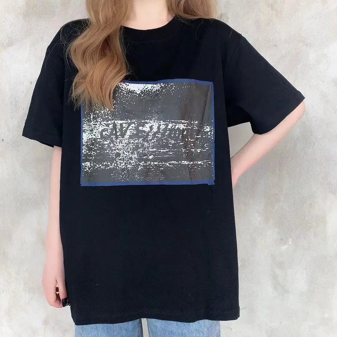 

Y2k одежда с принтом, Повседневная Свободная Мужская и женская футболка с короткими рукавами